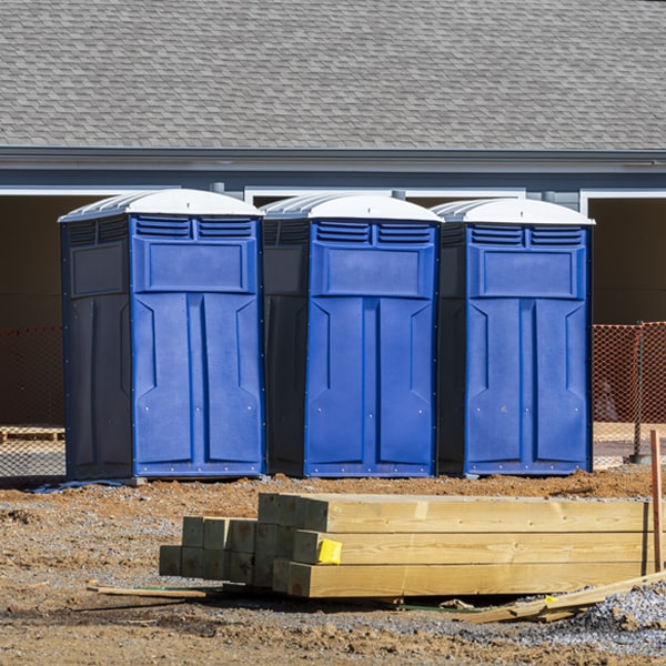 how can i report damages or issues with the porta potties during my rental period in Newsoms